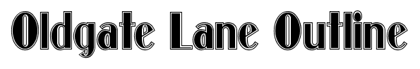 Oldgate Lane Outline font